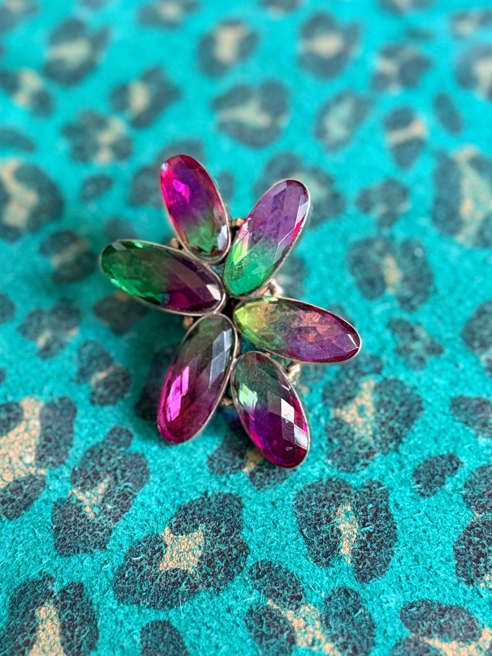 Crystal Silver Ring